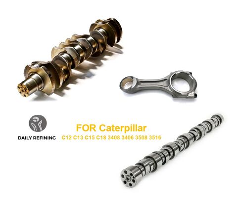 satın al Uzun Hizmet Ömrüne Sahip Caterpillar C12 C13 C15 C18 3408 3406 3508 3516 için Dövme Çelik Kam Mili Krank Mili Biyel Kolu online manufacture