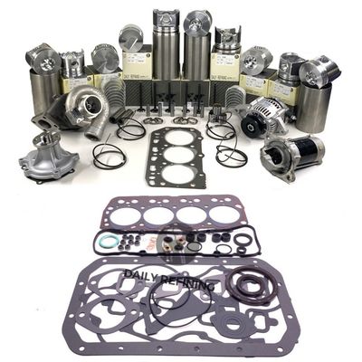 D1102 Kubota için yeniden inşa kitleri tamir kitleri yedek parçalar silindir kaplamaları pistonlar gazete kitleri piston halkaları