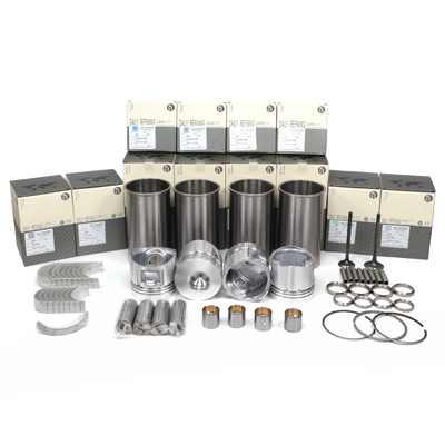 PC200-5 PC120-5 6d95 4D95 Komatsu yedek parçaları için yeniden yapım kiti revizyon kiti silindir gömlekleri pistonlar Conta kiti piston segmanları